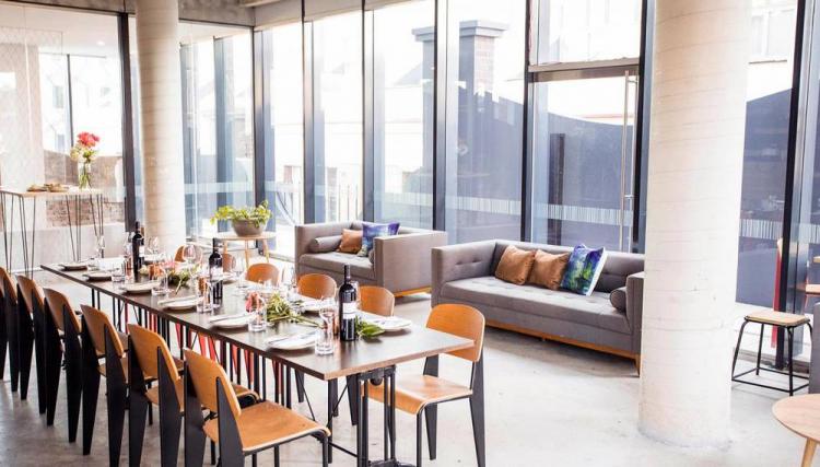 Olio Kensington St is a small reception venue on a rooftop terrace in Sydney