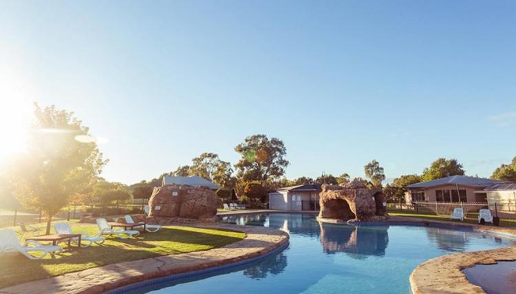 Waterfront wedding venue with pool