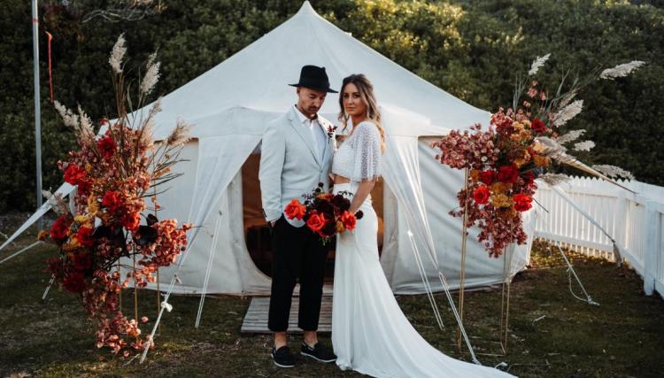 glamping wedding venue cove