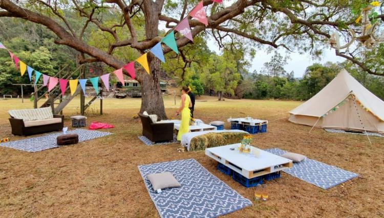 outdoor wedding venue blue mountains Australian Bushland