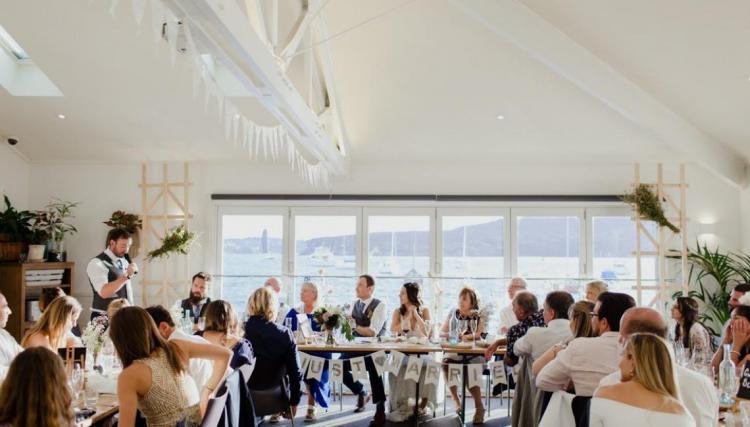 waterfront wedding venue manly skiff