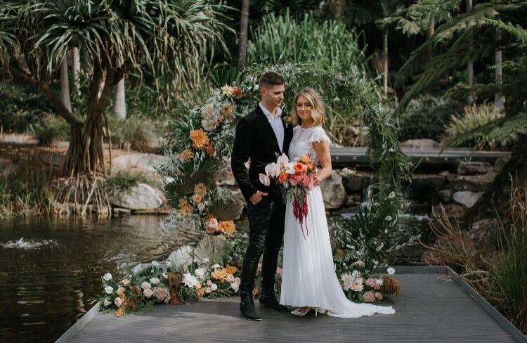 Outdoor wedding area at Australian Botanic Gardens