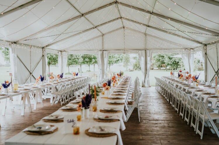 Marquee reception venue Terara Gardens