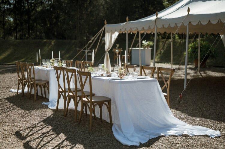 Micro wedding venue for 20 guests in a sunken garden in Lovedale NSW