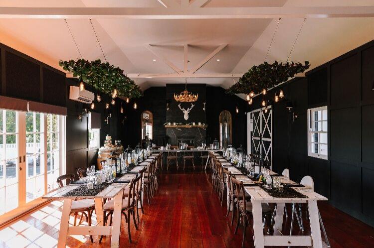 Modern reception venue Black Hall