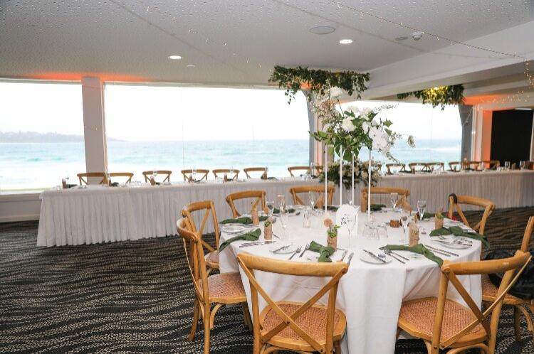 Mollymook beachside wedding reception venue