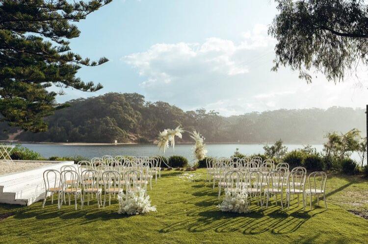 Oceanfront wedding venue on a private beach in Jervis Bay on the South Coast NSW