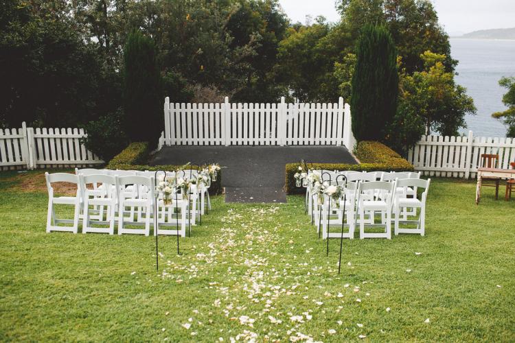 Nelson Bay Lighthouse garden wedding venue