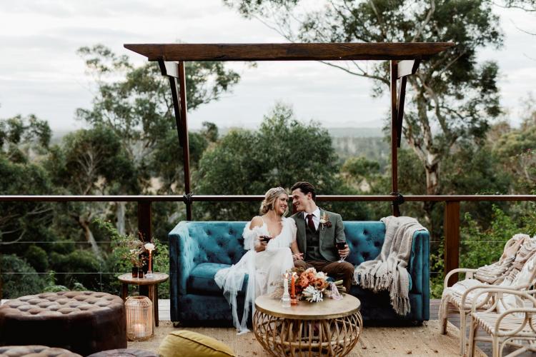 Sunset Vine Forest Wedding