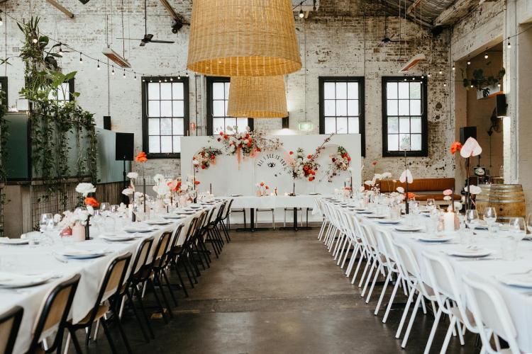 Warehouse wedding styling